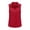 Red, variant on Women's Sleeveless Button Down Shirt Casual V Neck Collared Tank Top Solid Color Blouse for Work