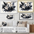 thumbnail image 4 of Designart "Charm Of Pure White And Blue Lilies" Lilies Floater Framed Wall Decor, 4 of 5