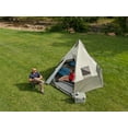 Ozark Trail 7Person 1Room Teepee Tent, with Vented Rear Window, Green