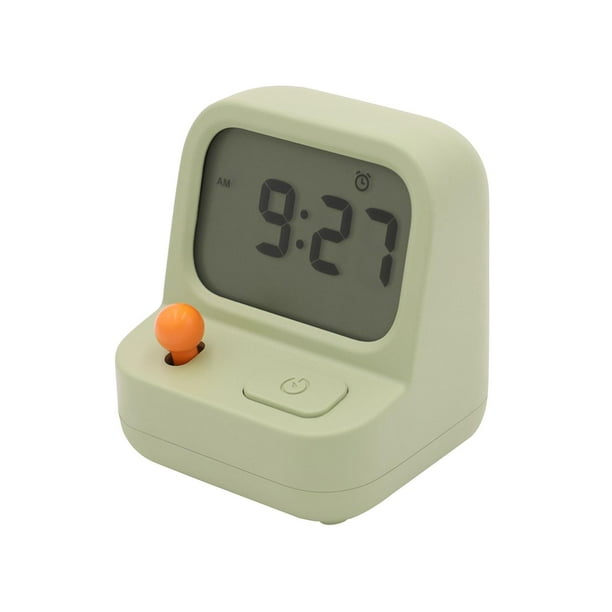 Relojes de alarma Mostrar hora, reloj de escritorio con luz de fondo de fecha para de noche de dormitorio