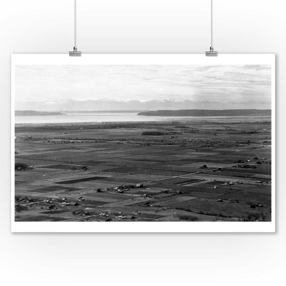 Little Mountain, Washington Aerial View of Skagit Valley and Olympic