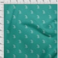 thumbnail image 4 of oneOone Silk Tabby Dusty Teal Green Fabric Asian Block Paisley Fabric For Sewing Printed Craft Fabric By The Yard 42 Inch Wide, 4 of 4