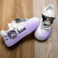 thumbnail image 1 of Zapatos de cuero azul Kuromi niñas lindos zapatos blancos para niños 2024 zapatillas nuevas de otoño e invierno, 1 of 5