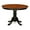 Black-Cherry, variant on Pemberly Row Wood Dining Table with 2 Drop Leaves in Black/White