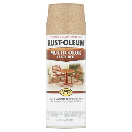 (3 Pack) Rust-Oleum Stops Rust Multicolor Textured Radiant Brass Spray Paint, 12