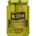 thumbnail image 2 of (12 pack) Mt. Olive Zesty Garlic Kosher Dill Spears Pickles - 24 fl oz jar, 2 of 6