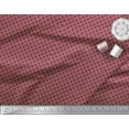 thumbnail image 2 of Soimoi Red Cotton Cambric Fabric Square Geometric Decor Fabric Printed Yard 42 Inch Wide, 2 of 3