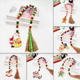 thumbnail image 5 of 2PCS Christmas Wooden Bead Garland with Tassels, Decorated with Christmas Tree Ornament,Wood Bead Garland Farmhouse Wall Hanging Ornaments for Christmas Tree Decorations, 5 of 6