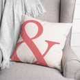 thumbnail image 3 of Creative Products Pink Ampersand 16 x 16 Spun Poly Pillow, 3 of 3