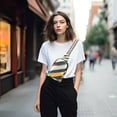 thumbnail image 4 of FORMRS Womens Crossbody Sling Bag Travel Daypack Shoulder Chest Backpack, Retro Colorful Stripes, 4 of 7