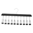 thumbnail image 4 of WHAMVOX Hanger For Socks Stainless Steel Black Space Saving Bedroom 1Pcs 14.2X7.7X0.9In, 4 of 8