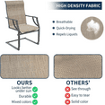 thumbnail image 7 of Amopatio Patio Chairs Set of 2, Outdoor Dining Chairs for All Weather, Breathable Garden Outdoor Furniture for Backyard Deck, 7 of 7
