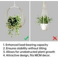 thumbnail image 5 of Hanging Planters for Indoor Plants - Plant Hanger Outdoor, Metal Plant Hanger Mid Century  Macrame, Hanging Wall Ceiling Window, Gift for Mom, Plant Lovers, Housewarming, 5 of 12