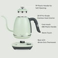 thumbnail image 2 of BUYDEEM Gooseneck Electric Pour-Over Kettle, Stainless Steel Coffee Tea Kettle with Variable Temperature Control, Mint Green, 2 of 7