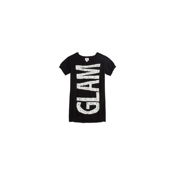 Justice Girls ROCK Knit Sweater, Negro, 5