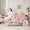 Lightpink, variant on Manfei Bow Alphabet 7-Piece Twin Bedding Sets,Floral Rose Bedding Comforter Set,Sparkling Sequin Breathable Sheet Sets,Luxury Girls Bedroom Decor,Reversible