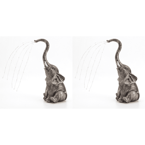 Mini Escultura Solar Elefante Impermeable para Jardín (elefante)