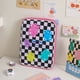 thumbnail image 2 of Sywqhk Girl Cartoon Pu Checkerboard Pattern Tablet Case Zipper Clutch (Negro) Sywqhk Para estrenar, 2 of 6