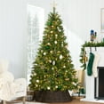 thumbnail image 6 of Best Choice Products 24in Woven Hyacinth Christmas Tree Collar, Tree Skirt Accessory w/ Cord Cut-Out - Espresso, 6 of 10