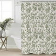 thumbnail image 2 of Spring Flowers Shower Curtains for Bathroom Waterproof Fabric Bath Curtains Decor Bath Tub Curtain Farmhouse Sage Green Pastoral Floral Leaf Decorative Shower Curtain Sets with 12 Hooks, 72x72 Inch, 2 of 6