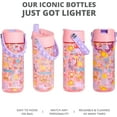 thumbnail image 5 of Water Bottles for Kids - Splash Kids Water Bottle for School with Pop-it Handle - BPA Free Tritan Plastic Water Bottle with Straw Leak Proof when Spout is Closed - Pink Safari - 18oz, 5 of 6
