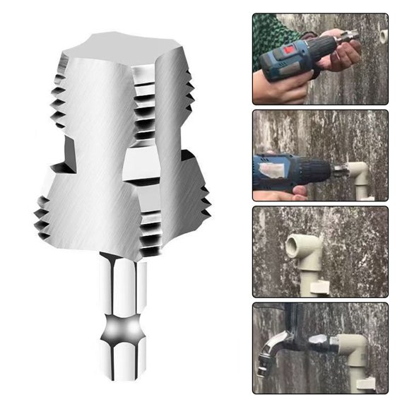 Versatile 4 & 6 Points Pvc Pipe Thread Opener For Easy Plumbing Tasks!