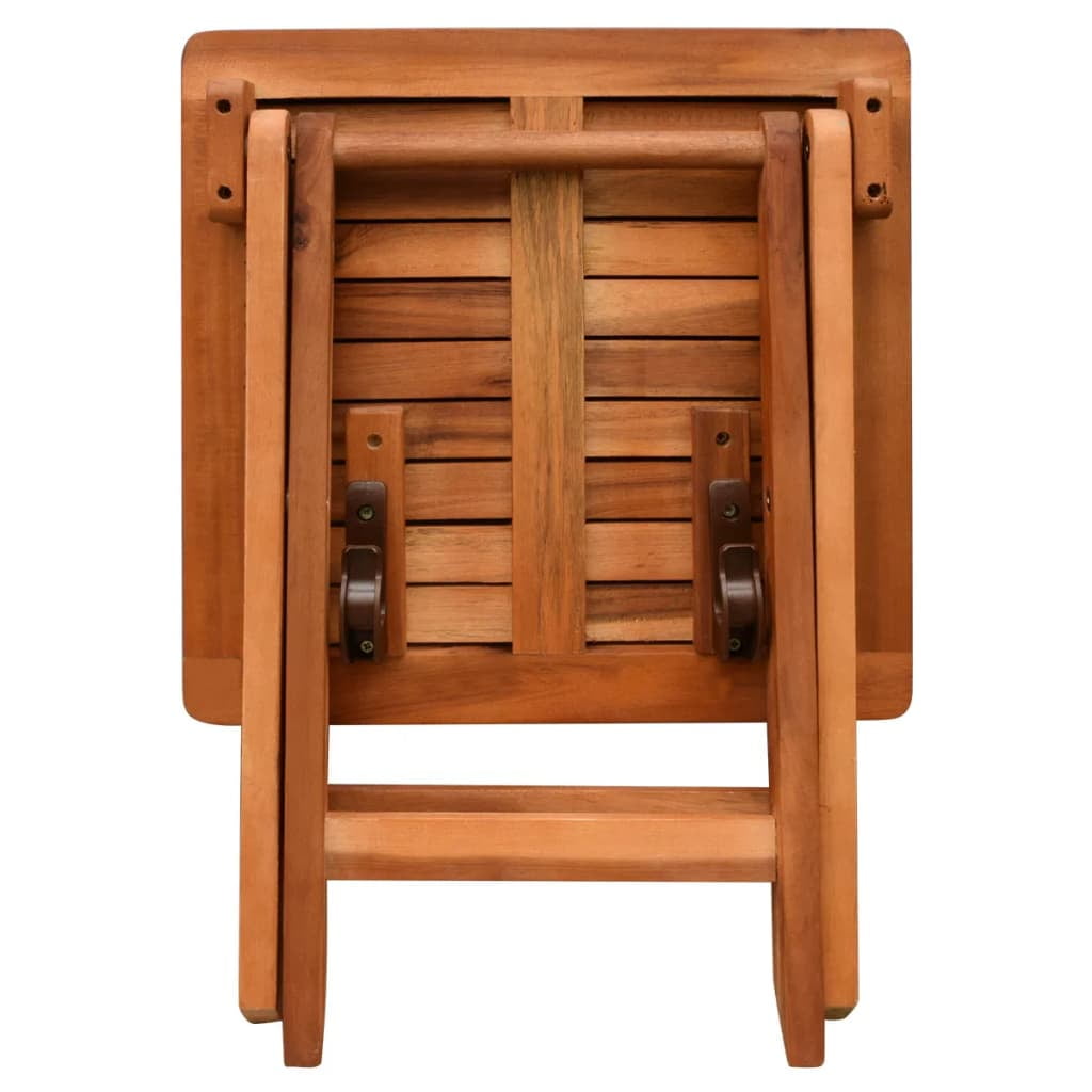 Kepooman Outdoor Solid Acacia Wood Table for Patio Poolside, Set of 2, Brown Kepooman Outdoor Solid Acacia Wood Table for Patio Poolside, Set of 2, Brown