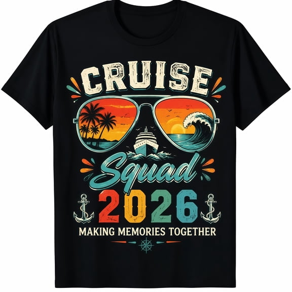 Women's 100% Cotton Short-Sleeve T-Shirt - Lightweight Fit, 1-Piece for 2026 Cruise Family Group Matching Summer Vacation