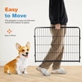 thumbnail image 4 of CONCETTA Heavy Duty Dog Playpen Indoor, 32 inch 8 Panel Foldable Puppy Exercise Fence with Door, 4 of 6
