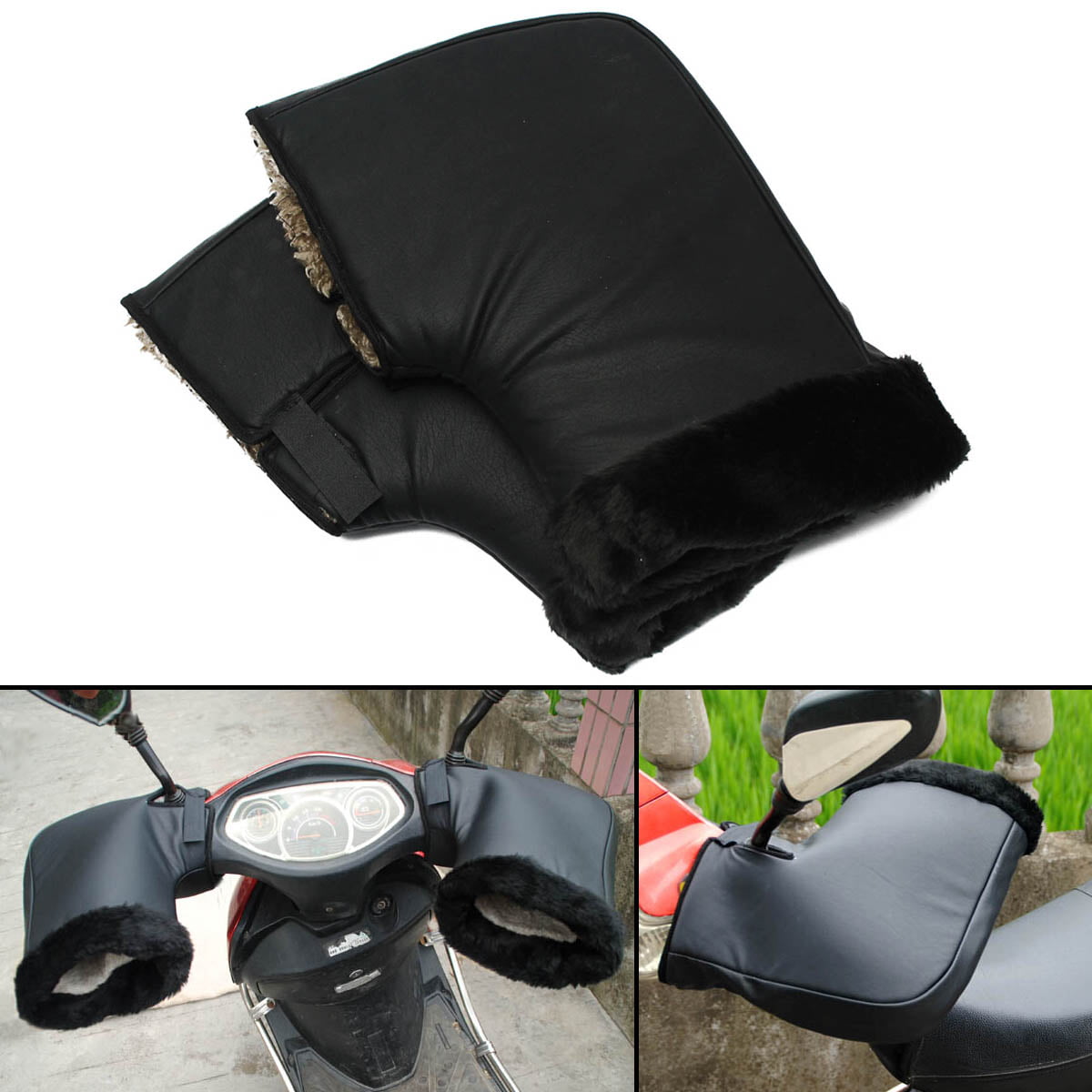 Handlebar Warm Gloves Motorcycle Cover Hand Mitts Waterproof Winter Covers