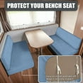thumbnail image 2 of XYZCANDO Light Blue RV Dinette Cushions Washable Furniture Covers Universal Camper Accessories Stretchable Couch Cover 2 Cushion Sofa for 2 Seat Cushion Couch, 2 of 7