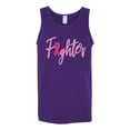 thumbnail image 2 of Wild Bobby, Fighter Breast Cancer Survivor, Breast Cancer Awareness, Men Graphic Tank Top, Purple, XX-Large, 2 of 4