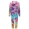thumbnail image 5 of My Lit-tle Pony Women Men Pajamas Zipper Onesie Jumpsuit Hooded One Piece Sleepwear, 5 of 8