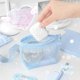 thumbnail image 4 of Double Layered Fabric Pencil Case High Capacity Document Organiser Travel Makeup Tool Storage Bag For Women Student White, 4 of 4