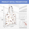 thumbnail image 7 of Wukai Leopard Print Sturdy and Stylish Reusable Canvas Tote Bag: Eco-Friendly, Heavy-Duty Grocery Shopping Bag with Reinforced Handles, 7 of 7