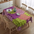 thumbnail image 2 of Pink Floral and Petal Pattern Rectangle Tablecloth 60"x84",Waterproof Polyester Rectangle Table Cloth, Wipeable Spillproof Polyester Tablecloth for Dining, Camping, Indoor and Outdoor, 2 of 5