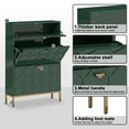 thumbnail image 6 of Boyel Living Shoe Cabinet w/ 2 Flip Drawers, Modern 24 Pair Entryway Shoe Rack Organizer, Freestanding Wooden Shoe Storage Cabinet for Entryway, Green, 6 of 10