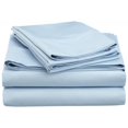thumbnail image 1 of Cotton Rich 600 Thread Count Solid Sheet Set  Olympic Queen-Light Blue, 1 of 5