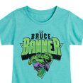 thumbnail image 3 of Marvel Hulk - Bruce Banner - Toddler And Youth Girls Fitted Short Sleeve Graphic T-Shirt, 3 of 5
