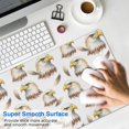 thumbnail image 4 of 31.5x11.8 Inch Gaming Mouse Pad, Non-Slip Stitched Rubber Desk Mat for Desktop & Laptop,Eagle Head Feather White Pattern, 4 of 6