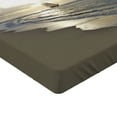thumbnail image 2 of Ambesonne Beach Fitted Sheet, Sailing Shipt Sunset, Queen Size, Blue Beige White, 2 of 3