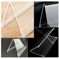 thumbnail image 5 of Naisfei  10 Pack Name Plates for Desks, Clear Plastic Name Plates for Desk Clear Tent Name Plate Display for Office Conference, Reusable Name Tent Holder for Business Training Event（9*6cm）, 5 of 6