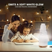 Himalayan Glow Natural Selenite Lamp (5-7 lbs), 100% Natural Selenite Crystal, Hand Carved