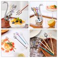 thumbnail image 5 of Stainless Steel Neptune Fruit Fork Dessert Set Base Tableware Holder and Forks Birthday Gifts, 5 of 6