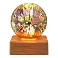 thumbnail image 1 of Dvkptbk Night Light Lamp Desk Colorful Glass Lampshade Gift Spring Decor Valentines Day Decor, 1 of 8