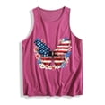 thumbnail image 5 of Lydpxz Womens 4th of July Tank Tops Plus Size Patriotic American Flag Graphic Tees Loose Fit Sleeveless T Shirts Camisole Breathable Crewneck Tanks, 5 of 6