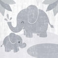 thumbnail image 3 of Hershey, Moira 20x20 Black Modern Framed Museum Art Print Titled - Safari Fun Elephant Gray no Border, 3 of 5