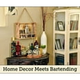 thumbnail image 3 of Mixology & Craft 11-Piece Bartender Kit with Wood Stand Crate, Silver, 3 of 5