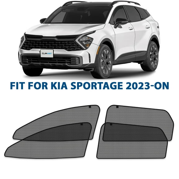 CLIM ART Magnetic Car Window Shades for Kia Sportage 2023-2026, Sun Blocker Curtains, Side Window Covers, Car Accessories for Camping, Privacy Protection - MS0299