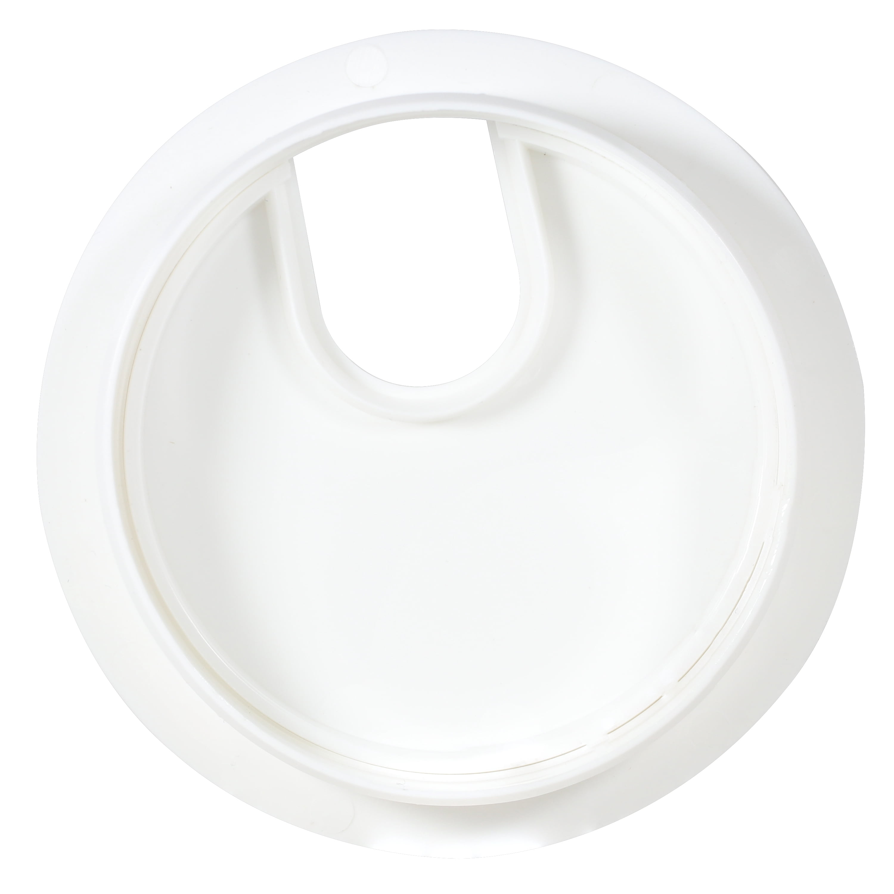 Rok Hardware 10 Pack Round Grommet, 3" (76mm) Diameter, ABS Plastic in White Finish
